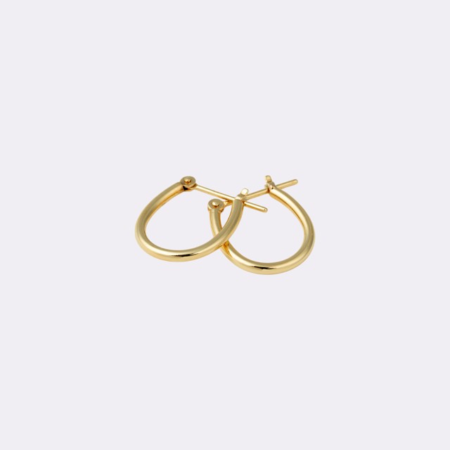 【甲府ジュエリー】K18　フープピアス　Sサイズ（15132031）