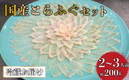 【着日指定必須】高級活魚繁光 国産 とらふぐ 刺しセット（2～3人前）【配送不可地域あり】 ふぐ