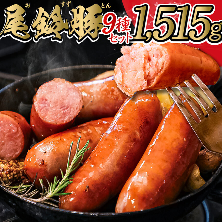 【PREMIUM PORK】尾鈴豚ハム・ソーセージ詰め合わせ 9種セット 【 数量限定 肉 豚肉 ぶた 豚 国産 九州産 宮崎県産 ウインナ― ハム 生ハム ソーセージ 加工品 】