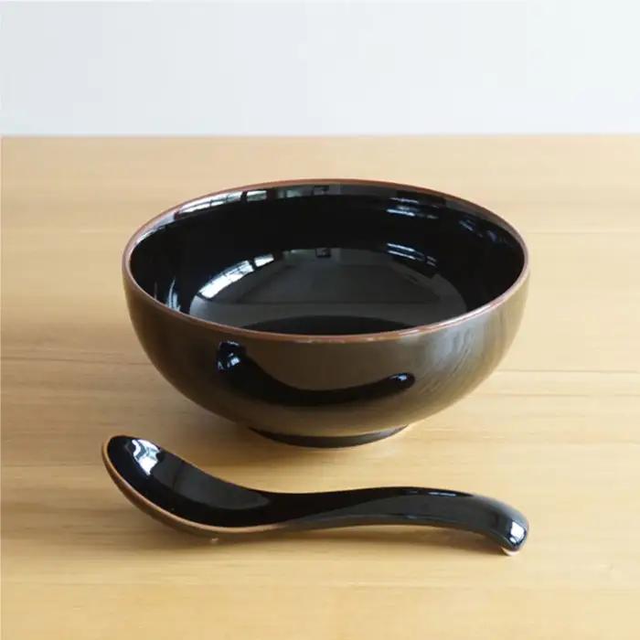 【白山陶器】【2人分の食器】丼とレンゲ4ピースセット 天目 どんぶり 食器 皿 【波佐見焼】 [TA65] 波佐見焼