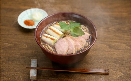 蕎麦 鴨せいろそば半生麺 2人前×4袋 8人前（鴨がらつゆ付き）蕎麦