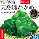 【ふるさと納税】風味豊かな 瀬戸内 わかめ 22g×3袋 エビス水産【岡山 瀬戸内海 天然 カットわかめ】　【 常備菜 無添加 無着色 味噌汁 炊き込み 】