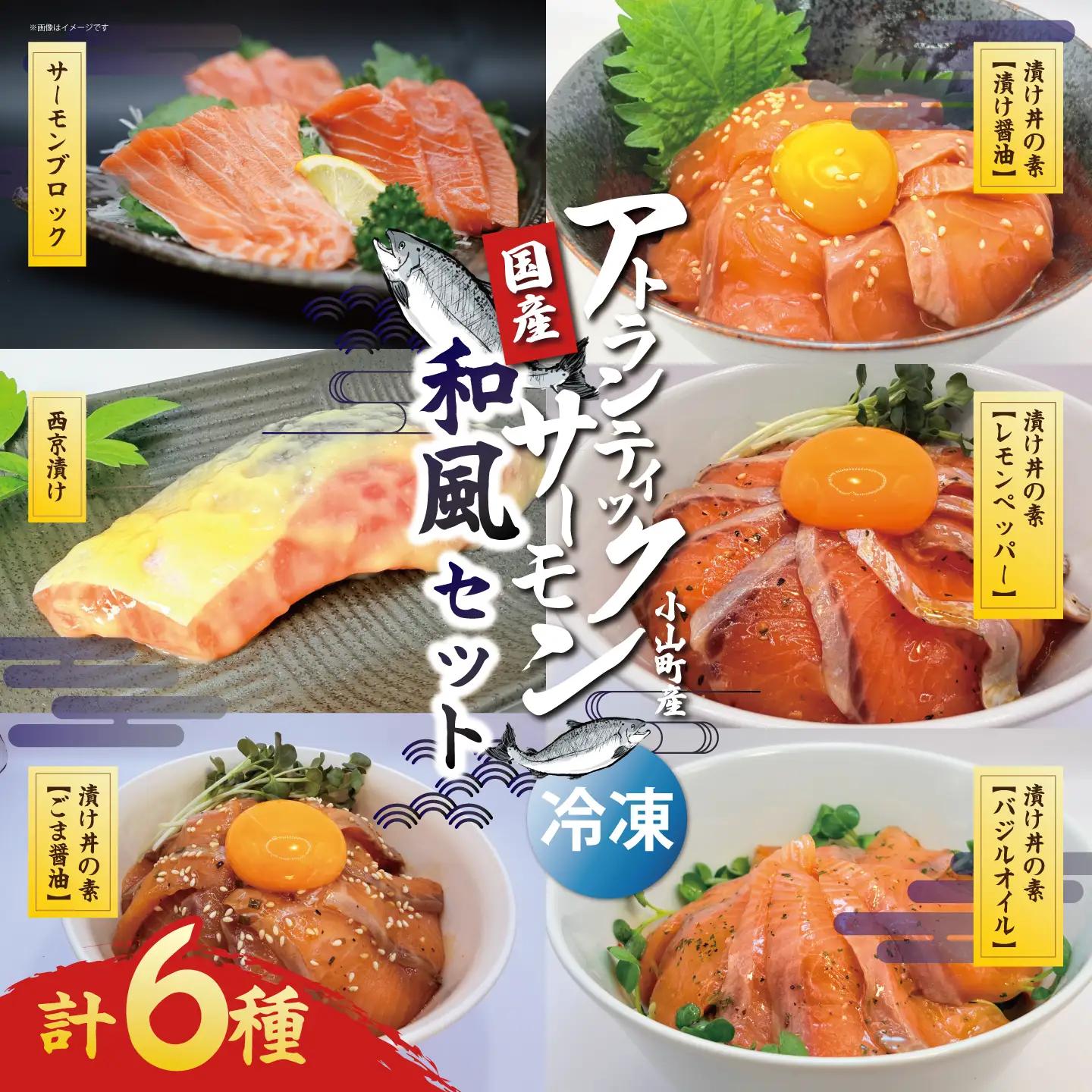 小山町産アトランティックサーモン（冷凍）和風セット