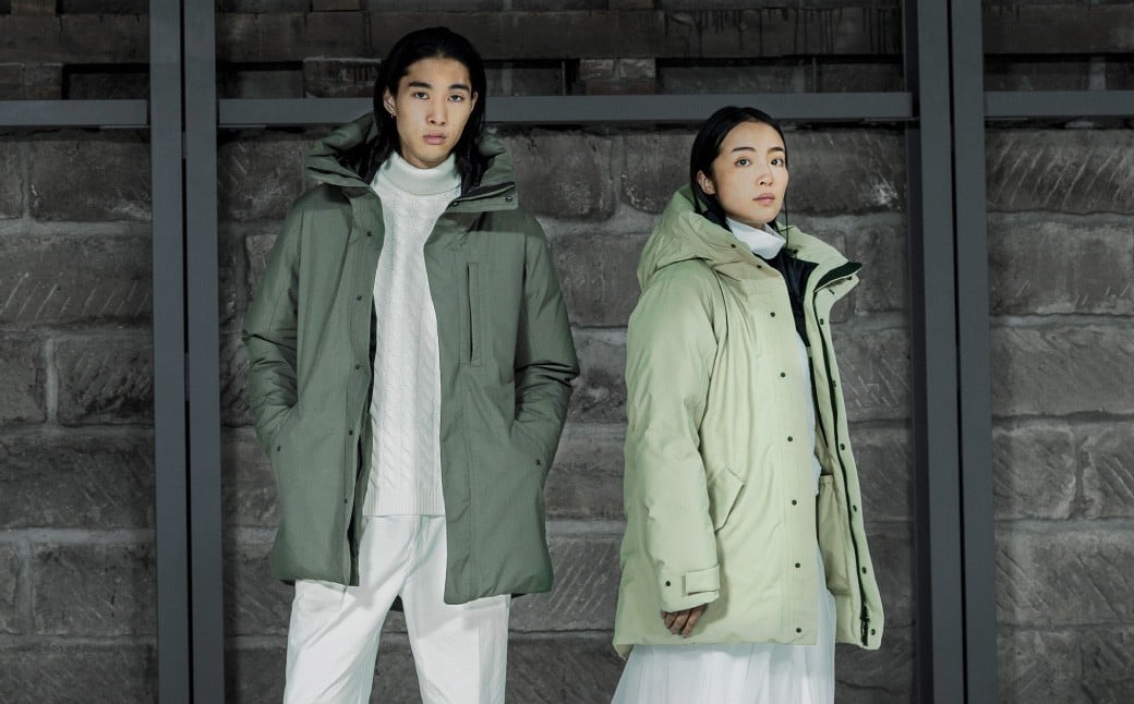 ＜UNISEX＞北海道ダウン：RETAR NUY／レタールヌイ［NITAY／ニタイ］DOWN COAT ［PISTACHIO］