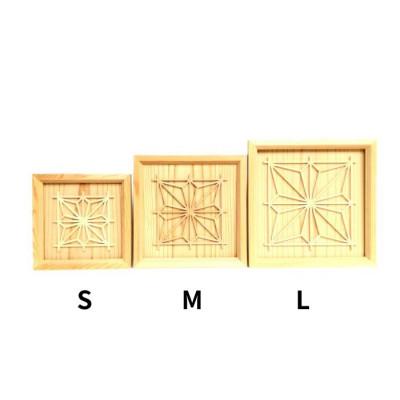 ふるさと納税 加茂市 杉組子ウォールアート「八角麻の葉」Lサイズ |  | 02