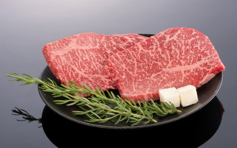 熊野牛赤身ステーキ　200g×2枚【mtf438】