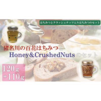 ふるさと納税 猪名川町 猪名川の百花はちみつ(烏山椒)&amp;Honey &amp; Crushed Nuts1本ずつ(計2本)セット