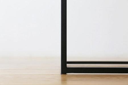 【開梱設置】高野木工 LINIE リニエ コンソールテーブル ウォルナット｜フレーム：ブラック【10年保証】