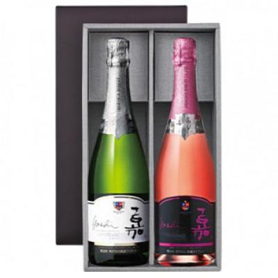 ふるさと納税 高畠町 白&ロゼ 嘉 スパークリングワイン 辛口 750ml×2本　高畠ワイナリー |  | 01