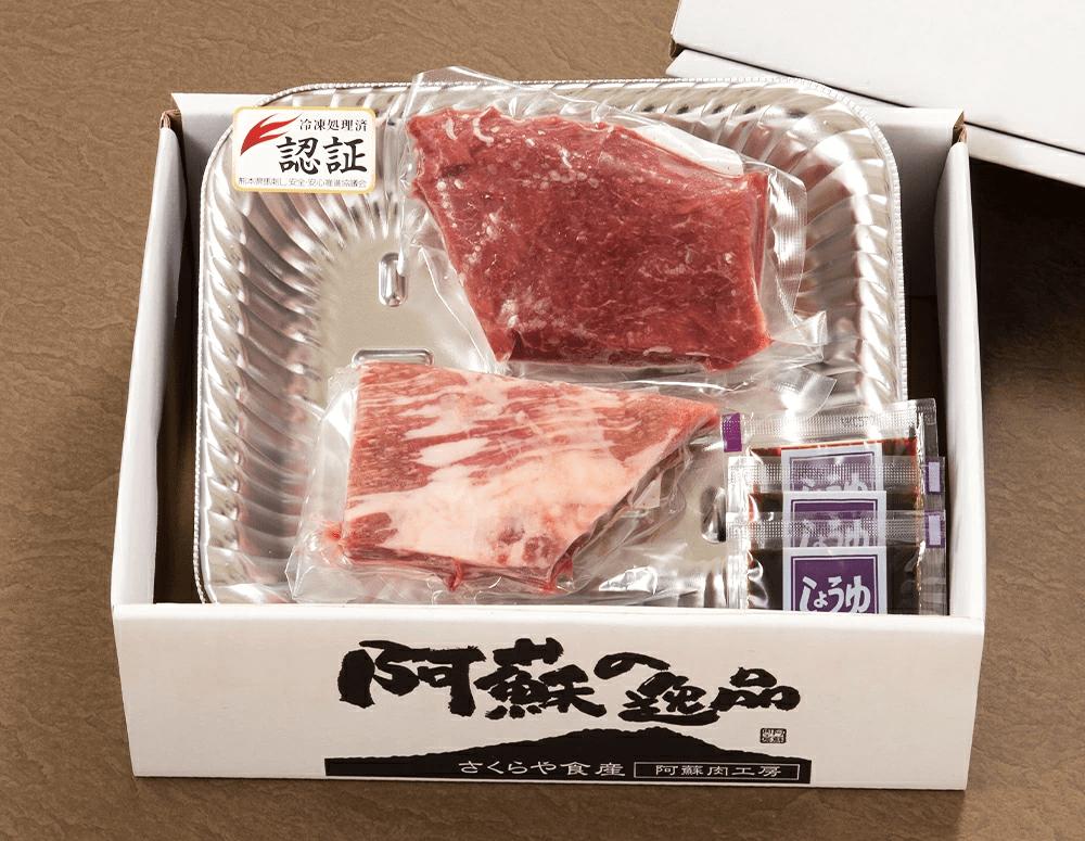 熊本 馬刺し セット 合計約200g 2種類 (バラ/モモ) 醤油付き 馬肉 馬刺し 馬刺 刺身 肉 食べ比べ
