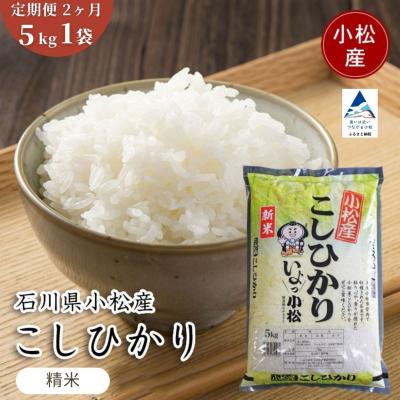 ふるさと納税 小松市 【先行予約】【定期便】 令和8年産 小松市産 こしひかり 精米 5kg×2ヶ月(毎月)