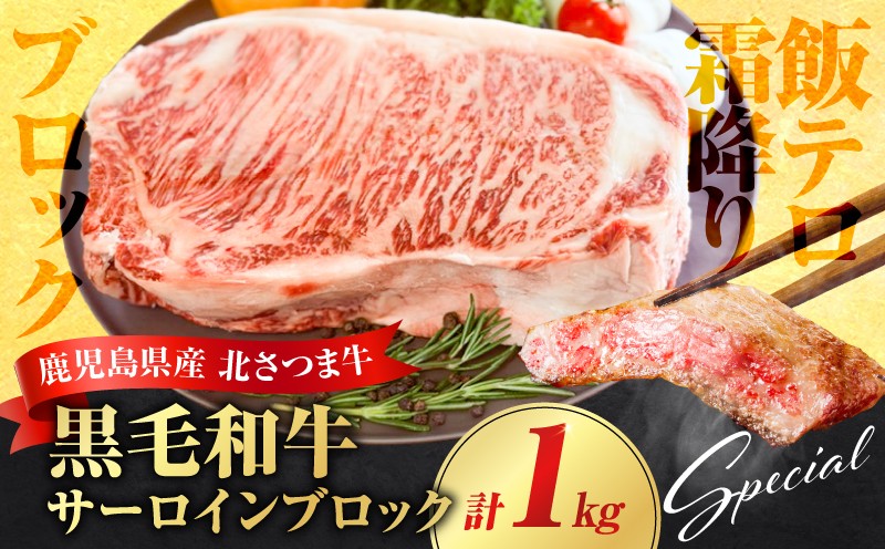 
                  北さつま牛 サーロインブロック　K137-007
                