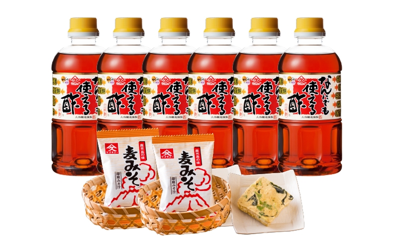 
1995 なんにでも使える酢500ml×6本＋みそ汁セット
