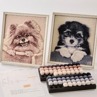 ふるさと納税 茨木市 【オーダーメイド織物3Dタペストリー】ペット(犬) 3Sサイズ　額装あり |  | 02