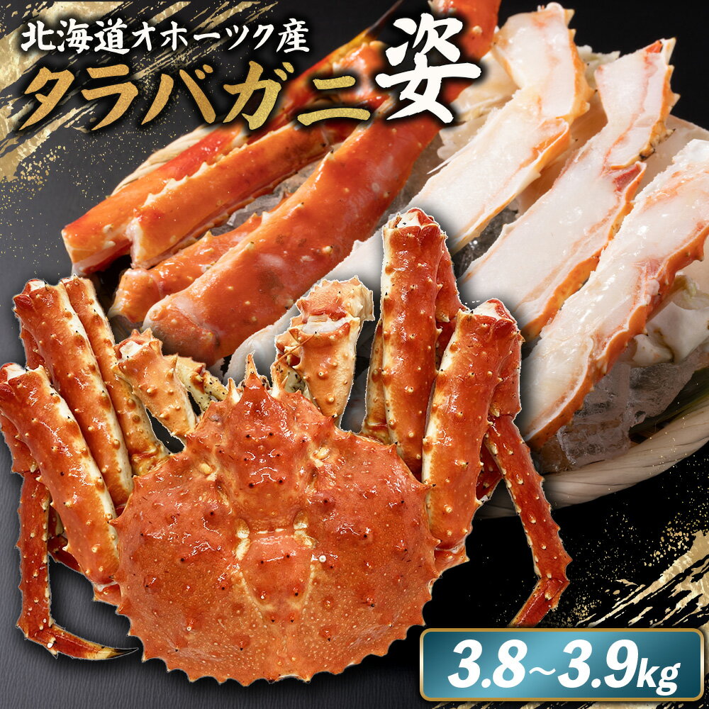 【ふるさと納税】北海道オホーツク産 冷タラバガニ姿　3.8～3.9kg | 北海道産 オホーツク産 オホーツク オホーツク産 オホーツク海産 タラバガニ タラバ カニ かに 蟹 冷凍 ギフト 贈り物 お取り寄せ 北海道 雄武町 雄武【12417】