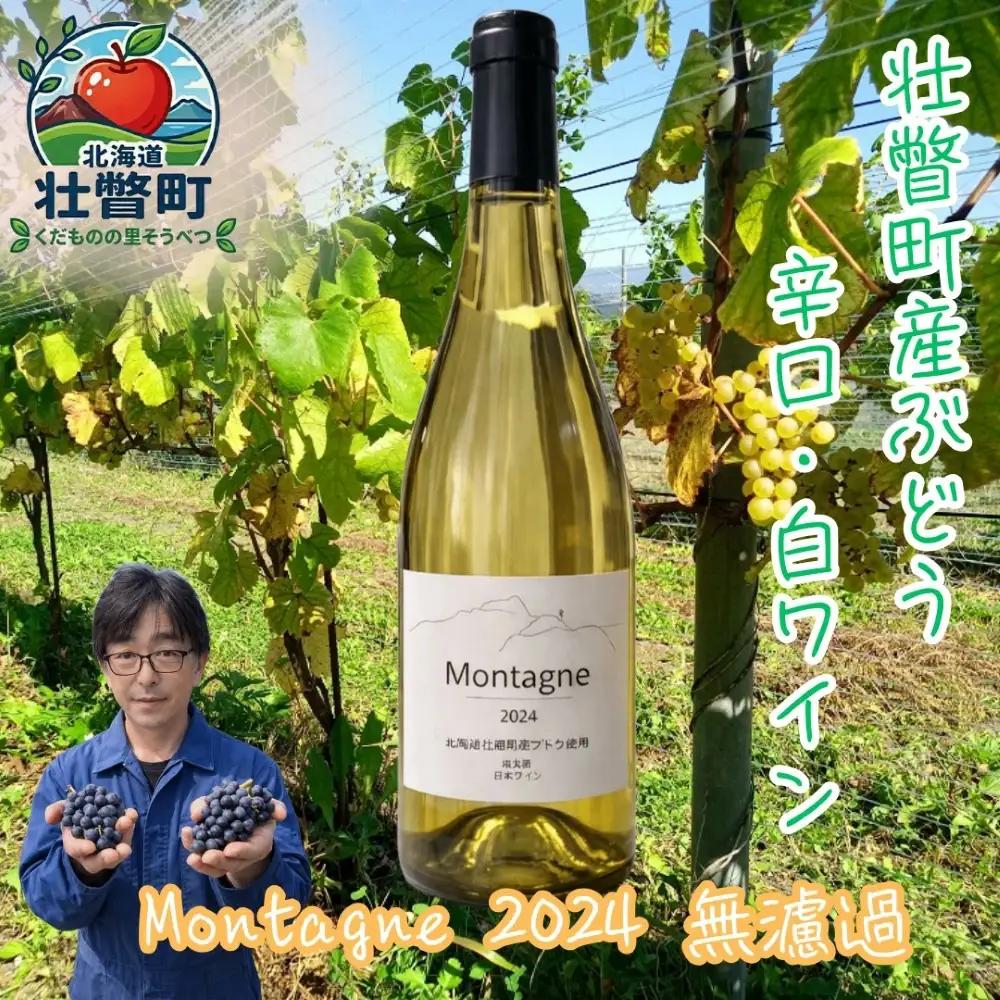 昭和新山ワイン Montagne 2024 無濾過(モンターニュ） 白ワイン 辛口 750ml 1本 SBTQ013