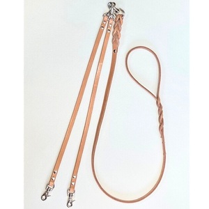 「13ｍｍ幅」 本革 ベンズ の多頭引き リードセット カラー：黒