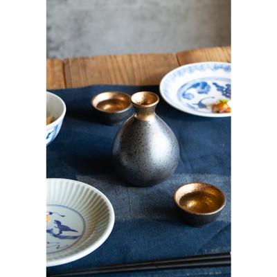 ふるさと納税 土岐市 【美濃焼】ジャパンゴールド SAKE 徳利・盃セット |  | 01