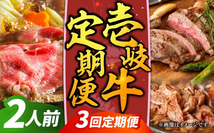 
            【全3回定期便】【先行予約】壱岐牛定期便（壱岐牛ステーキ、しゃぶすきセット）2人前【2025年12月下旬以降順次発送】《壱岐市》【壱岐市農業協同組合】壱岐牛 すき焼き ステーキ しゃぶしゃぶ 肉セット [JBO163]
          