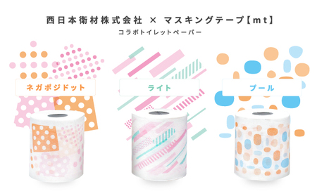 【５月下旬以降順次発送】H-223【ｍｔプリントロール】トイレットペーパー 無香料 ダブル25m 12ロール×8パック