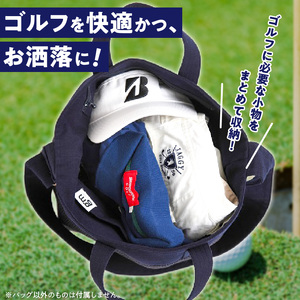 久留米絣ゴルフトートバック（ショルダー付）BG_久留米絣 ゴルフ トートバッグ BG ショルダー付き 持ち運びスムーズ 便利 バッグ 儀右ェ門ブランド おしゃれ 柄 日用品 雑貨 工芸品 収納 外出 