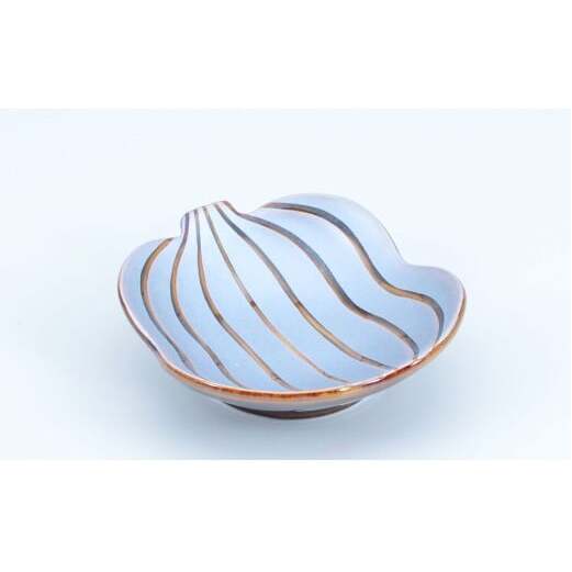 有田焼 色んな形の小皿 5点 セット（蒼×銀）【まるぶん】食器 器 うつわ かわいい 華やか ハレの日 ギフト プレゼント 新年 35000円 A35-381_イメージ2