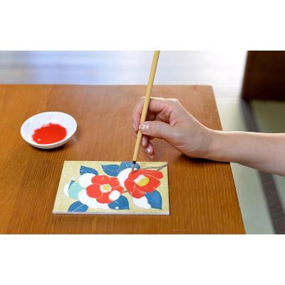 ふるさと納税 宇治市 日本画体験キット　雪椿編 |  | 02