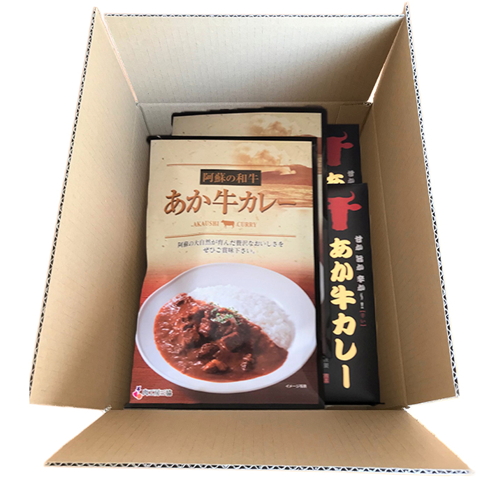 【三協畜産】熊本和牛 あか牛 熊本県産 肥育 加工品 阿蘇 熊本 褐毛和種 褐牛 和牛 ご当地 あか牛100% 牛肉 あか牛カレー 180g あか牛挽肉カレー 220g 各2個 計4個 詰め合わせ 熊