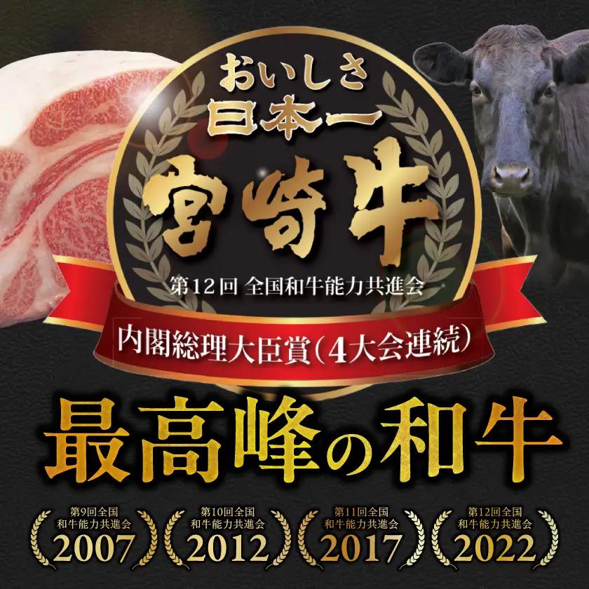 ≪8回連続お届け≫宮崎牛赤身霜降り食べ比べ定期便L(総重量16kg)〔T256-8-N201〕_(都城市) 宮崎牛 スライス 焼肉 2種セット 肩ロース又はロース ウデ又はモモ