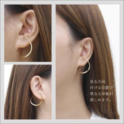 ふるさと納税 甲府市 k18 地金 大ぶりイヤーカフ 06754 |  | 03