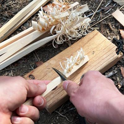 ふるさと納税 三木市 Bushcraft knife feather65　フェザーステックが簡単!野外携帯ナイフ |  | 01