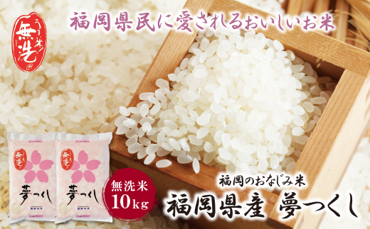【新米】令和7年産 無洗米 福岡県産・夢つくし10kg 無洗米 むせんまい 米 コメ 10kg キャンプ 研がなくていい 5kg×2 TWR 10キロ 箱入り 手間なし カンタン 簡単 福岡 夢つくし ゆめつくし 手軽 リピート 日時指定 ギフト お中元 お歳暮 手にやさしい 時短 コスパ 福岡県限定銘柄 人気