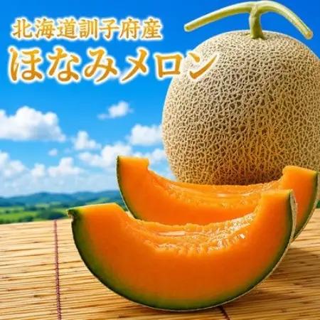 ほなみメロン　2玉　(赤肉メロン)1.6kg以上　【配送不可地域：離島・沖縄県】【1752558】