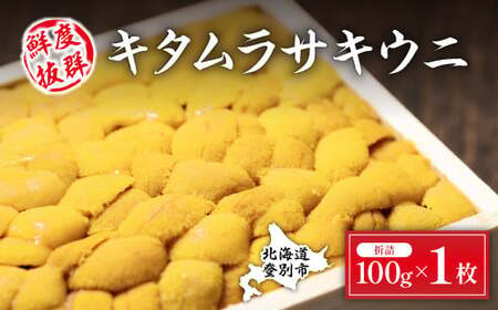 極上！北海道産キタムラサキウニ折詰100g ※2025年6月下旬～順次発送　【ウニ うに 雲丹 キタムラサキ 北海道産 折詰】