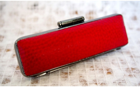 ヨゲンノトリ印鑑　イタリアンレザー印鑑ケース付 [5839-1376] 黄色