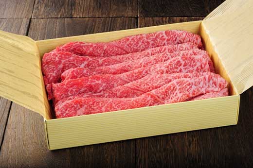 近江牛すき焼き用（モモ又はウデ、バラ）500g