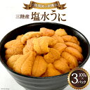 【ふるさと納税】【期間限定発送】三陸産塩水うに 100g×3パック [村東商店 宮城県 気仙沼市 20564260] 海鮮 三陸 うに ウニ 塩水ウニ 雲丹 三陸産 冷蔵 期間限定 数量限定