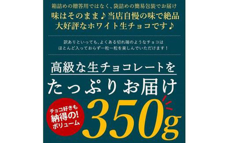 訳あり 自分チョコ 濃厚ホワイト生チョコレート　約350ｇ BQ07-FN