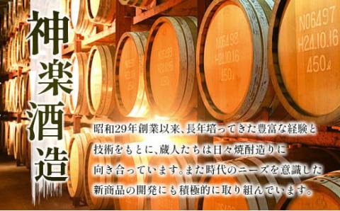 神楽酒造　麦焼酎くろうま　5本飲み比べセット＜1.7-29＞