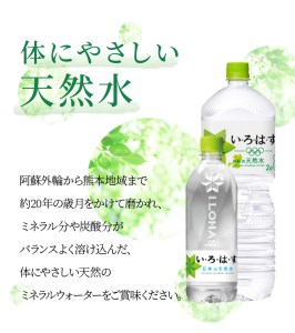 い・ろ・は・す 阿蘇の天然水親子セット　2L PET(6本)+540ml PET(24本)各1ケース いろはす 水 軟水 飲料水 天然水 ペットボトル飲料 熊本いろはす ミネラルウォーター_U114-