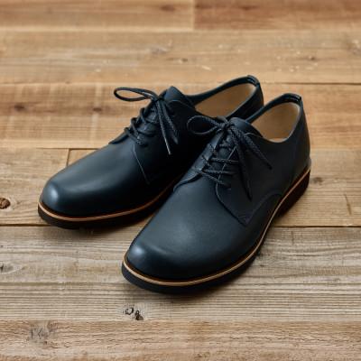 ふるさと納税 大和郡山市 足なりダービー Dネイビー 27.0cm 牛革 革靴 KOTOKA メンズシューズ KTO-3001