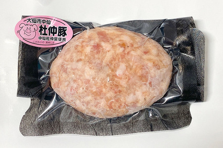 大仙市産 杜仲豚ハンバーグ 12個 【長沼商店】
