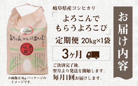 【コシヒカリ3回定期便】コシヒカリ20kg ハーベストジョイ[mt091]