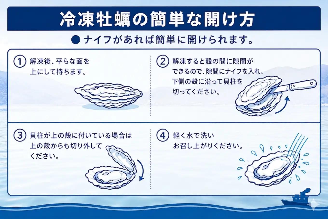 三陸産冷凍殻付き牡蠣 1kg（サイズ：S） 生食用 牡蠣