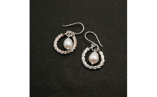 
                  CE-P-13 【CERCA】淡水パールのシルバーリングピアス SV925［ パール ピアス  フォーマル アクセサリー 人気 おすすめ ギフト プレゼント 通販 送料無料 ふるさと納税 ］
                