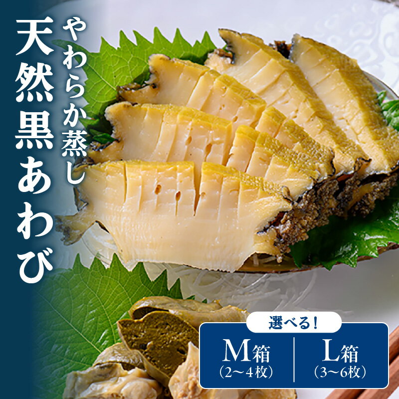 【ふるさと納税】刺身・アワビステーキに／やわらか蒸しアワビ おすすめセット M箱 L箱 日本海西部産天然黒アワビ使用 アワビステーキ アワビ刺身 刺し身 魚介 アワビ 天然 日本酒 やわらかい セット 詰め合わせ ギフト お歳暮 おすすめ 海鮮 贈答 ふるさと 納税 あわび 鮑