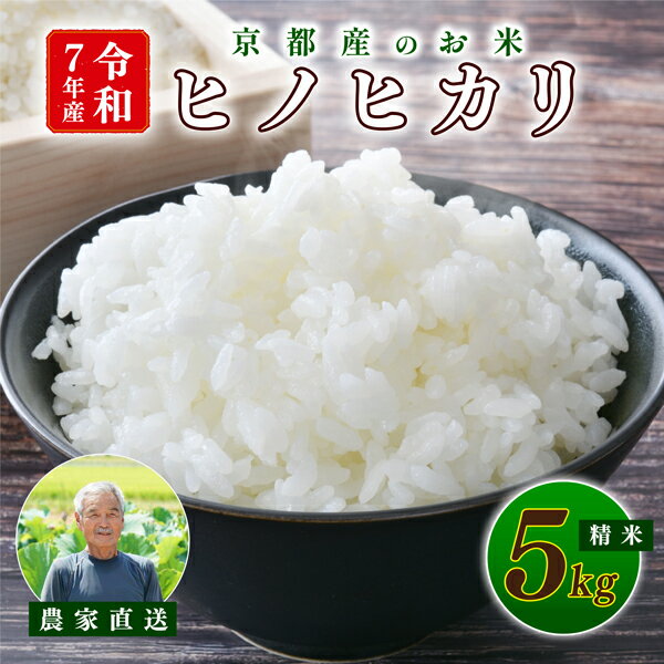 【ふるさと納税】 令和7年産 米 ヒノヒカリ 5kg 京都 お米 こめ 米 ごはん 精米 白米 京都府 久御山町 直送 令和七年 人気 数量限定 期間限定 5キロ 京都府