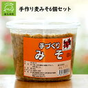 【ふるさと納税】手作り 麦みそ 900g 6個 セット 自然熟成 大豆 大麦 麹 甘み 香り 計5400g 味噌 保存料不使用 人気 ギフト対応 のし対応 指定日対応 贈り物 調味料 お取り寄せ グルメ 鹿児島県産 南九州市 送料無料