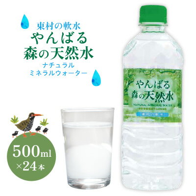 【ふるさと納税】東村の軟水【やんばる 森の天然水】ナチュラルミネラルウォーター　500ml×24本 天然水 ミネラルウォーター 水 ソフトドリンク 飲料水 軟水 東村の水 天然水 お水 ヤンバルの水 やんばる ヤンバル ペットボトル 500ml 防災 国産 長期保存 備蓄 沖縄 東村