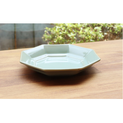 【まるふくオリジナル】有田焼 Nuance Plate２枚セット 八角皿 シンプル ベージュ ペア ワンプレート A20-342_イメージ3